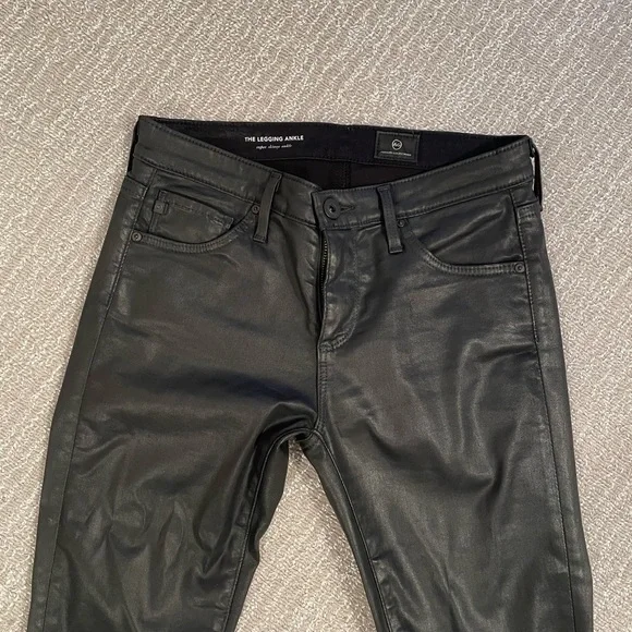 AG the legging ankle skinny leather jeans - Picture 3 of 14